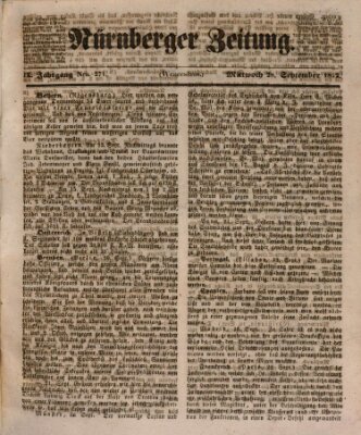 Nürnberger Zeitung (Fränkischer Kurier) Mittwoch 28. September 1842