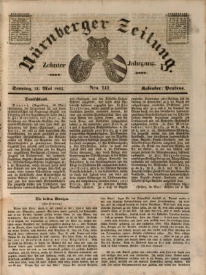 Nürnberger Zeitung (Fränkischer Kurier) Sonntag 21. Mai 1843