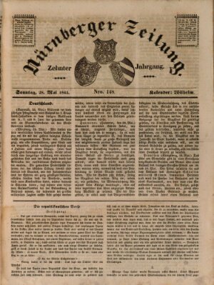 Nürnberger Zeitung (Fränkischer Kurier) Sonntag 28. Mai 1843