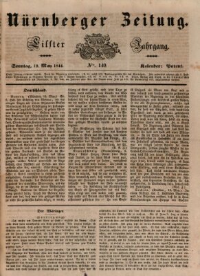 Nürnberger Zeitung (Fränkischer Kurier) Sonntag 19. Mai 1844