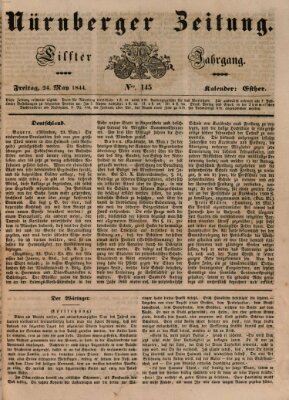 Nürnberger Zeitung (Fränkischer Kurier) Freitag 24. Mai 1844