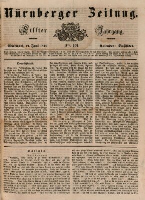 Nürnberger Zeitung (Fränkischer Kurier) Mittwoch 12. Juni 1844