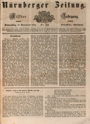 Nürnberger Zeitung (Fränkischer Kurier) Donnerstag 19. Dezember 1844