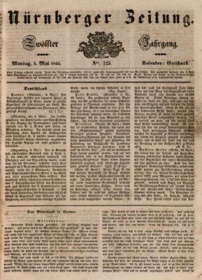 Nürnberger Zeitung (Fränkischer Kurier) Montag 5. Mai 1845