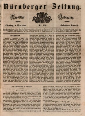 Nürnberger Zeitung (Fränkischer Kurier) Dienstag 6. Mai 1845