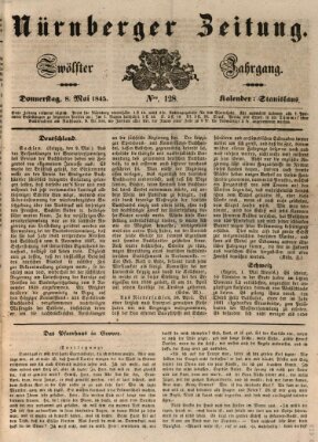 Nürnberger Zeitung (Fränkischer Kurier) Donnerstag 8. Mai 1845