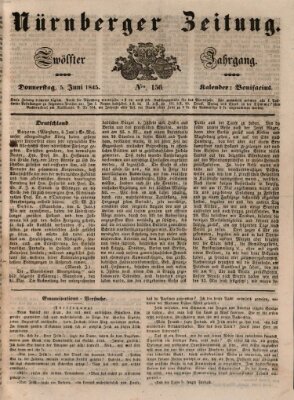 Nürnberger Zeitung (Fränkischer Kurier) Donnerstag 5. Juni 1845