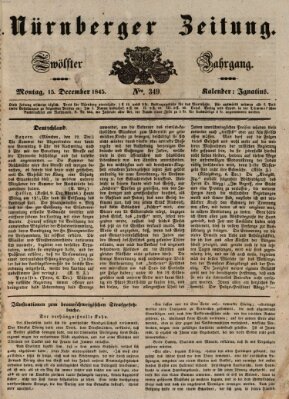 Nürnberger Zeitung (Fränkischer Kurier) Montag 15. Dezember 1845