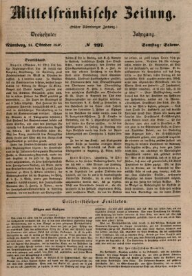 Mittelfränkische Zeitung für Recht, Freiheit und Vaterland (Fränkischer Kurier) Samstag 24. Oktober 1846