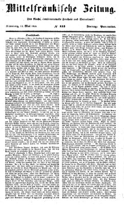 Mittelfränkische Zeitung für Recht, Freiheit und Vaterland (Fränkischer Kurier) Freitag 12. Mai 1848