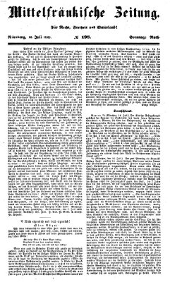 Mittelfränkische Zeitung für Recht, Freiheit und Vaterland (Fränkischer Kurier) Sonntag 16. Juli 1848