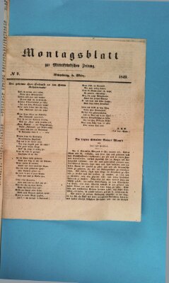 Mittelfränkische Zeitung für Recht, Freiheit und Vaterland (Fränkischer Kurier) Montag 5. März 1849