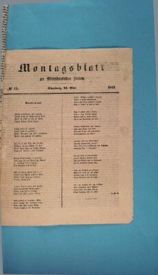 Mittelfränkische Zeitung für Recht, Freiheit und Vaterland (Fränkischer Kurier) Montag 14. Mai 1849