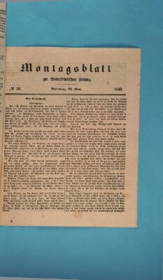 Mittelfränkische Zeitung für Recht, Freiheit und Vaterland (Fränkischer Kurier) Montag 21. Mai 1849