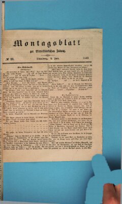 Mittelfränkische Zeitung für Recht, Freiheit und Vaterland (Fränkischer Kurier) Montag 2. Juli 1849