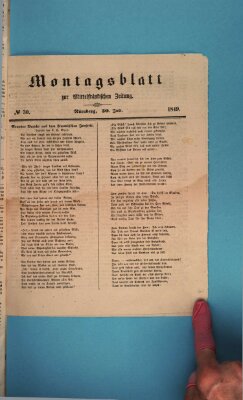 Mittelfränkische Zeitung für Recht, Freiheit und Vaterland (Fränkischer Kurier) Montag 30. Juli 1849