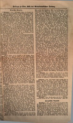 Mittelfränkische Zeitung für Recht, Freiheit und Vaterland (Fränkischer Kurier) Freitag 9. November 1849