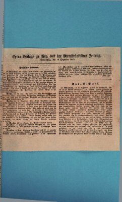 Mittelfränkische Zeitung für Recht, Freiheit und Vaterland (Fränkischer Kurier) Donnerstag 13. Dezember 1849