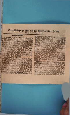 Mittelfränkische Zeitung für Recht, Freiheit und Vaterland (Fränkischer Kurier) Freitag 14. Dezember 1849