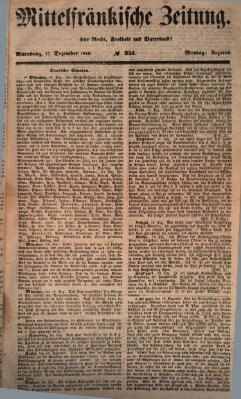 Mittelfränkische Zeitung für Recht, Freiheit und Vaterland (Fränkischer Kurier) Montag 17. Dezember 1849