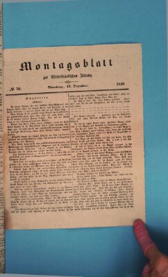 Mittelfränkische Zeitung für Recht, Freiheit und Vaterland (Fränkischer Kurier) Montag 17. Dezember 1849