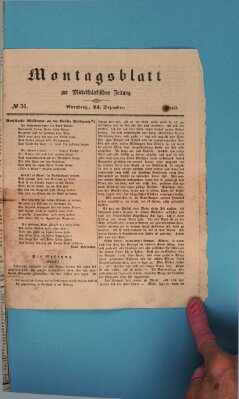 Mittelfränkische Zeitung für Recht, Freiheit und Vaterland (Fränkischer Kurier) Samstag 24. November 1849