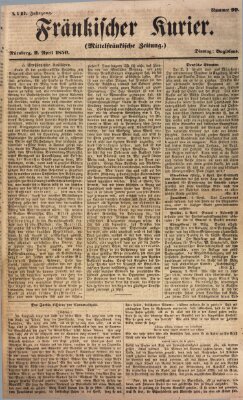 Fränkischer Kurier Dienstag 9. April 1850