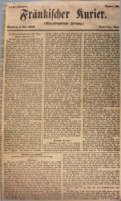 Fränkischer Kurier Donnerstag 2. Mai 1850