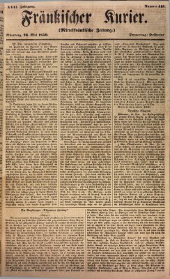 Fränkischer Kurier Donnerstag 23. Mai 1850