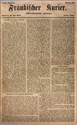 Fränkischer Kurier Freitag 24. Mai 1850