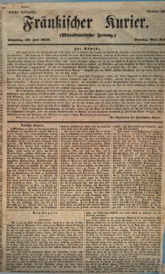 Fränkischer Kurier Sonntag 30. Juni 1850