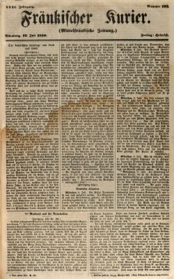 Fränkischer Kurier Freitag 12. Juli 1850