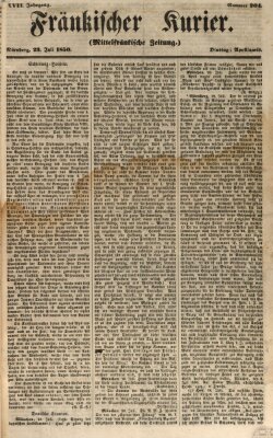 Fränkischer Kurier Dienstag 23. Juli 1850