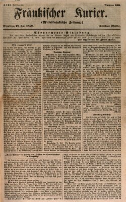 Fränkischer Kurier Samstag 27. Juli 1850