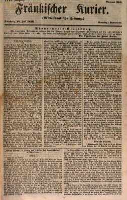 Fränkischer Kurier Sonntag 28. Juli 1850