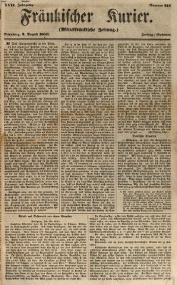 Fränkischer Kurier Freitag 2. August 1850