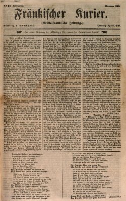 Fränkischer Kurier Dienstag 6. August 1850