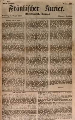 Fränkischer Kurier Mittwoch 14. August 1850