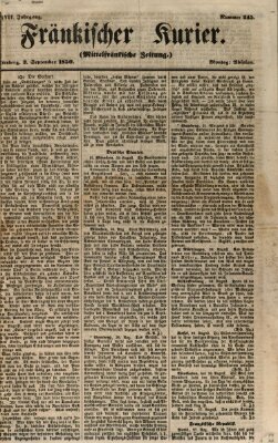 Fränkischer Kurier Montag 2. September 1850