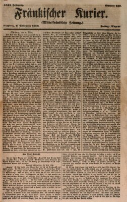 Fränkischer Kurier Freitag 6. September 1850