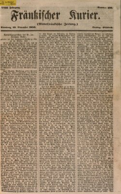 Fränkischer Kurier Dienstag 19. November 1850