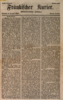 Fränkischer Kurier Montag 9. Dezember 1850