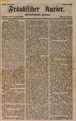 Fränkischer Kurier Montag 16. Dezember 1850