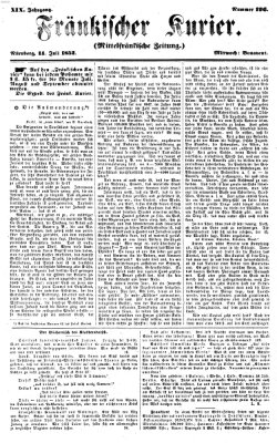 Fränkischer Kurier Mittwoch 14. Juli 1852