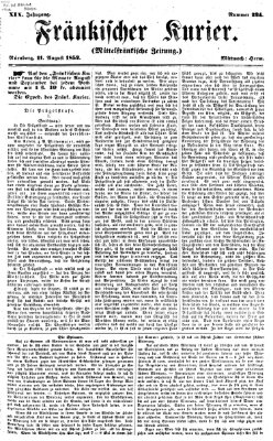 Fränkischer Kurier Mittwoch 11. August 1852