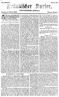 Fränkischer Kurier Dienstag 1. Februar 1853