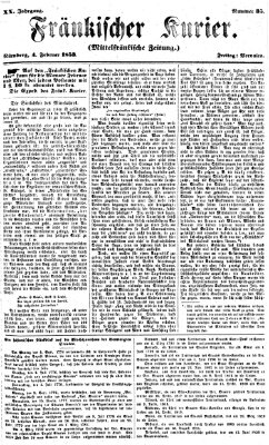 Fränkischer Kurier Freitag 4. Februar 1853