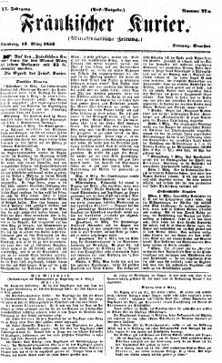 Fränkischer Kurier Sonntag 13. März 1853