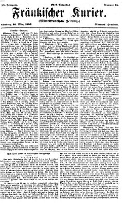 Fränkischer Kurier Mittwoch 16. März 1853