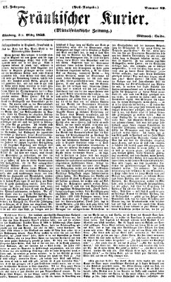 Fränkischer Kurier Mittwoch 30. März 1853